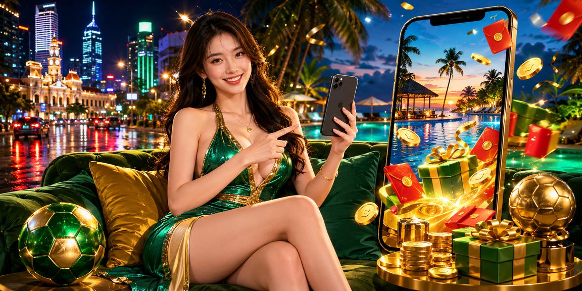 Người phụ nữ trẻ tại TP. Hồ Chí Minh cầm phong bao đỏ mừng thưởng casino và thể thao