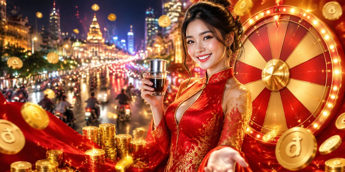 Người dùng tại TP. Hồ Chí Minh uống cà phê và chơi roulette trực tuyến qua điện thoại